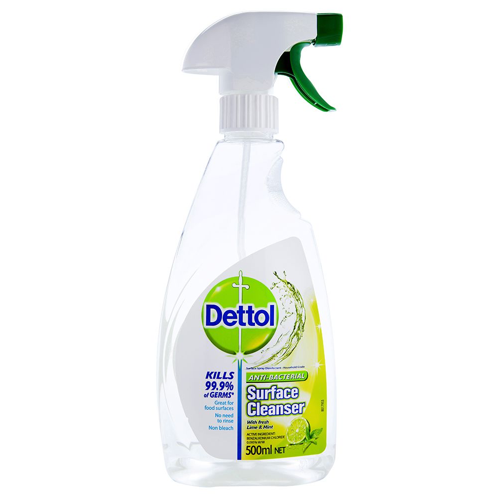 Dettol Antibacterial Surface Cleanser Trigger Spray Lime & Mint